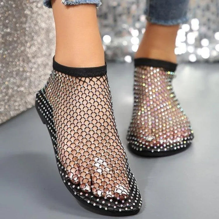 Drune | Flatsandalen mit Strass-Design