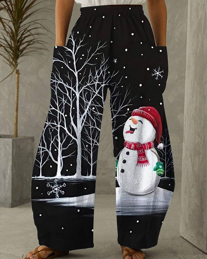 Drune | Weihnachtsdruck Freizeit Hose