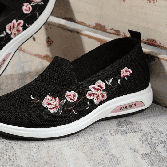 Drune | Bequeme Blumen Orthopädie Schuhe Für Damen