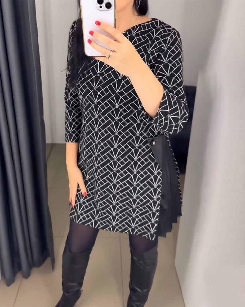 Drune | Bequemes Kleid mit Rundhalsausschnitt
