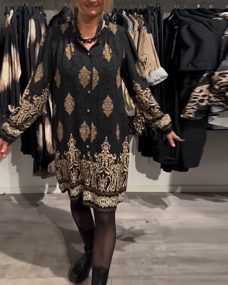 Drune | Revers und Button Down Vintage Print