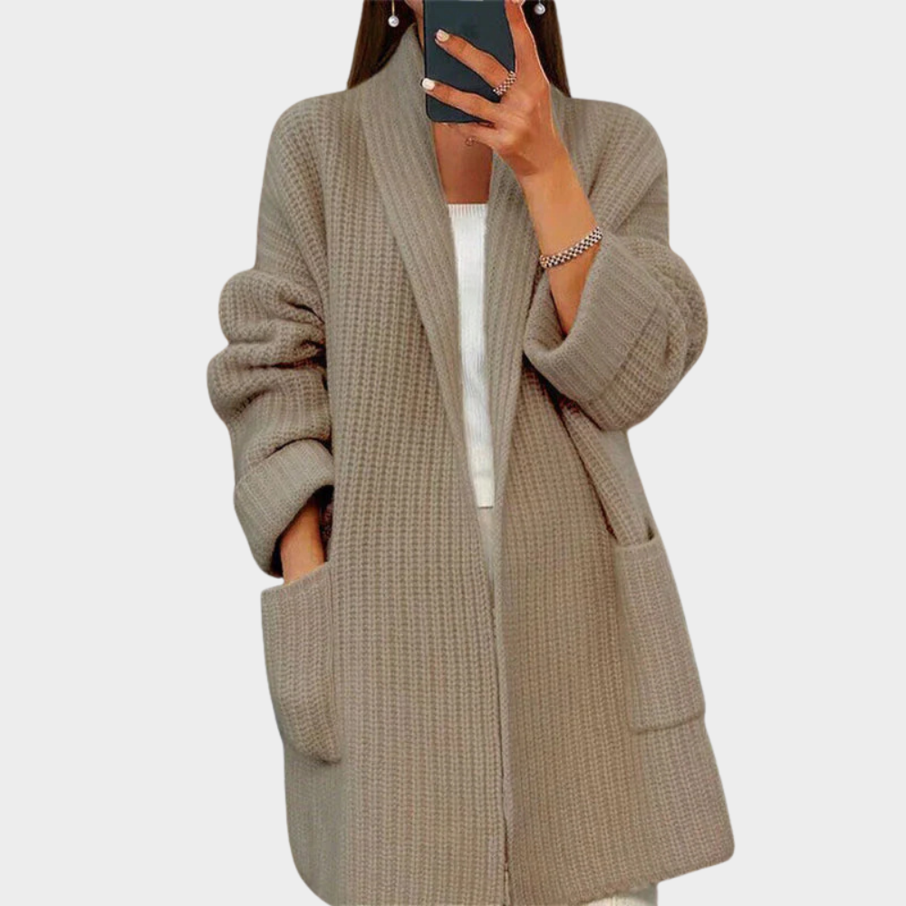 Drune | gestrickter Woll-Cardigan-Pullover