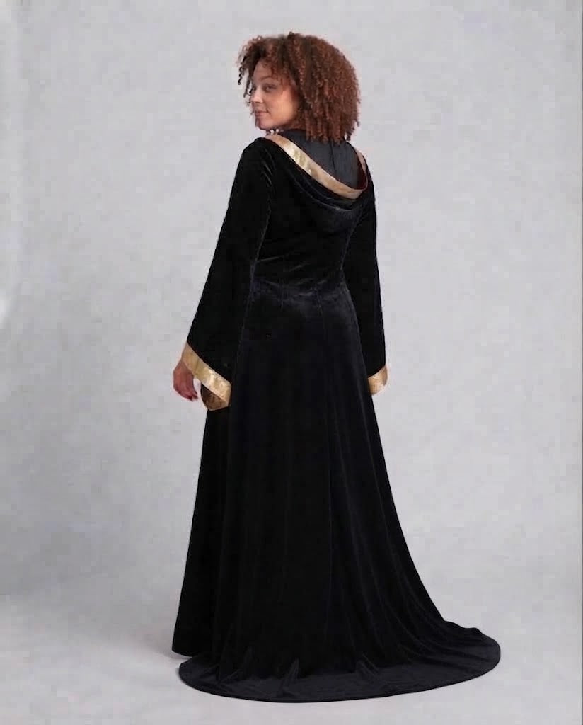 Frauen Elegante Kleid-Robe im mittelalterlichen Stil Drune