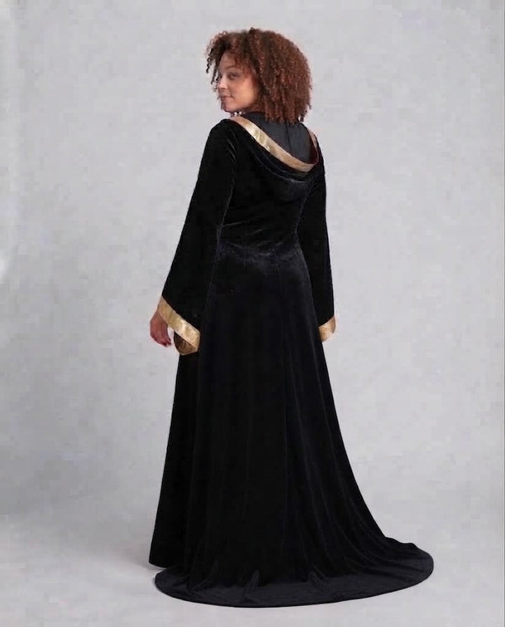 Frauen Elegante Kleid-Robe im mittelalterlichen Stil Drune