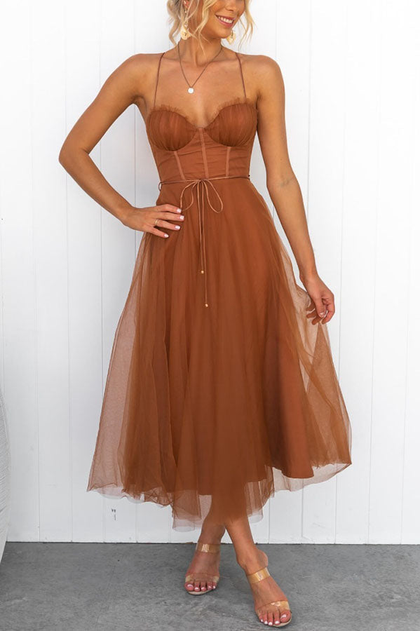 Drune - Modernes prinses chiffon Kleid