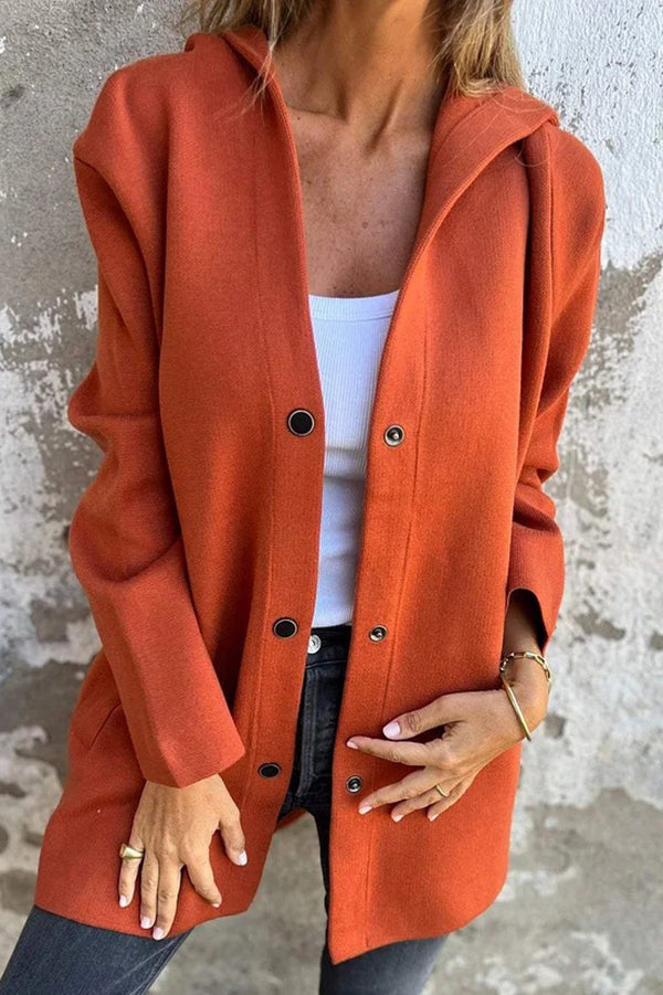 Drune | Freizeitjacke mit Knöpfen und Kapuze