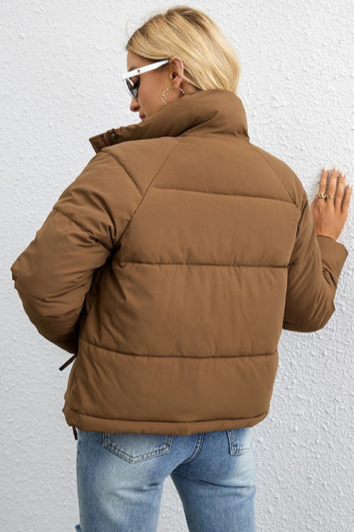 Drune | Stehkragen Lockere Pufferjacke