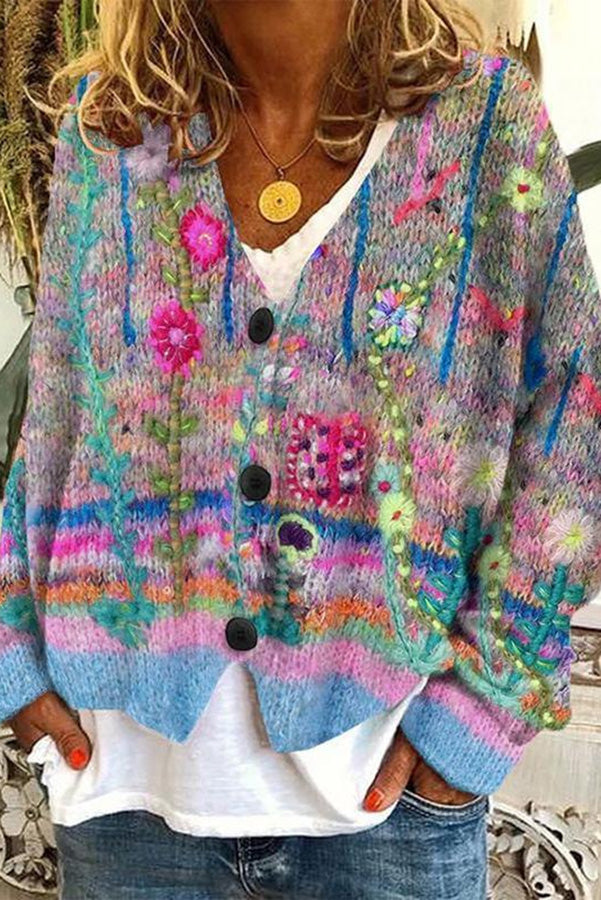 Drune | Bedruckte Boho-Weste im Vintage-Stil
