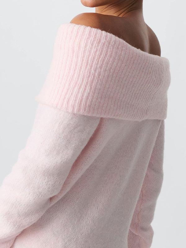 Drune | Y2k Off Shoulder Übergröße Pullover