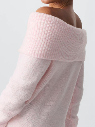 Drune | Y2k Off Shoulder Übergröße Pullover