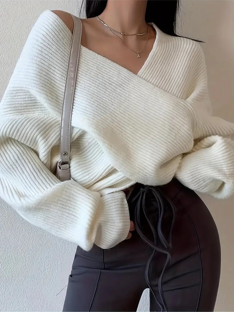 Drune - Gekreuzter Strick-Cardigan