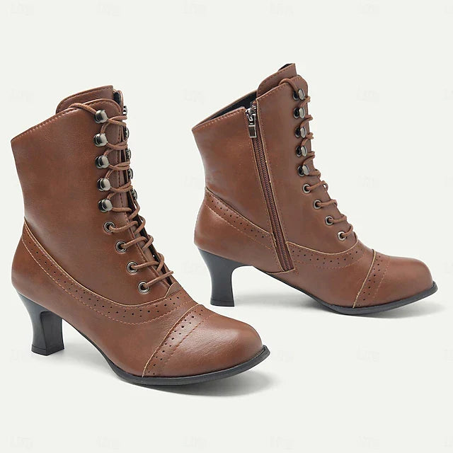 Vintage Komfort-Stiefel für Damen Drune Drune