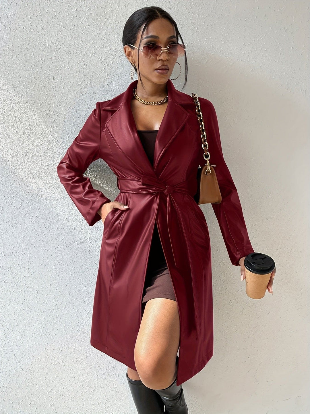 Drune | Lederjacke mit Revers
