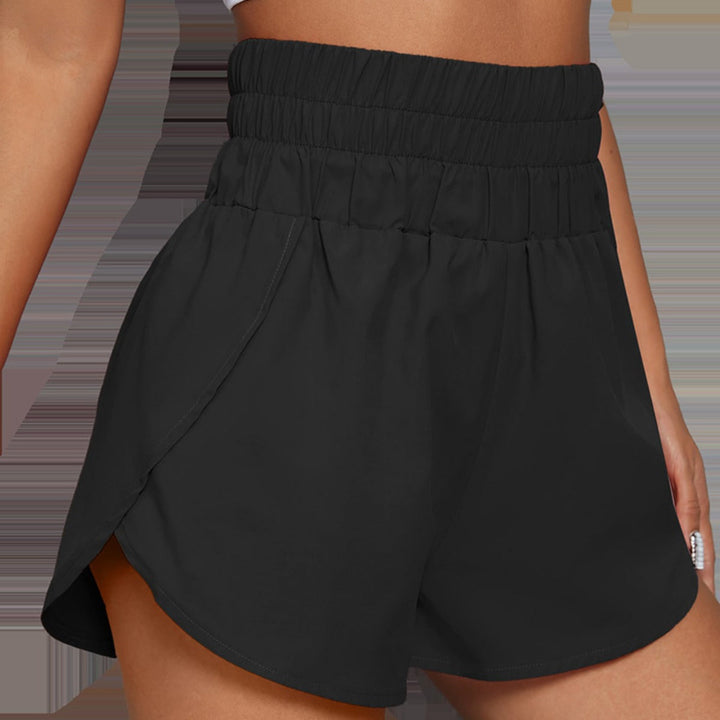 Drune | Lockere Sportshorts mit hoher Taille
