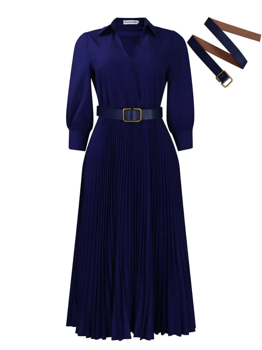 Drune | Women 's solide Farbe große Größe Kleid