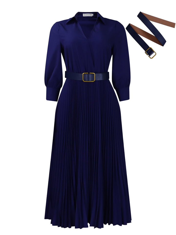 Drune | Women 's solide Farbe große Größe Kleid