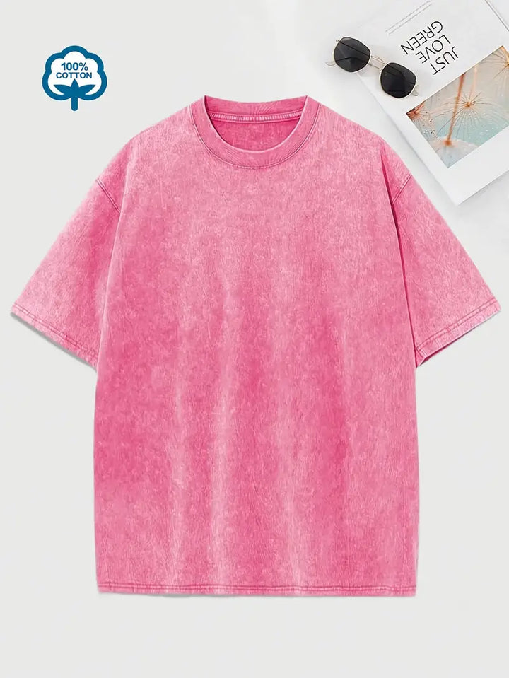 Drune | Baumwoll-T-Shirt mit Rundhalsausschnitt