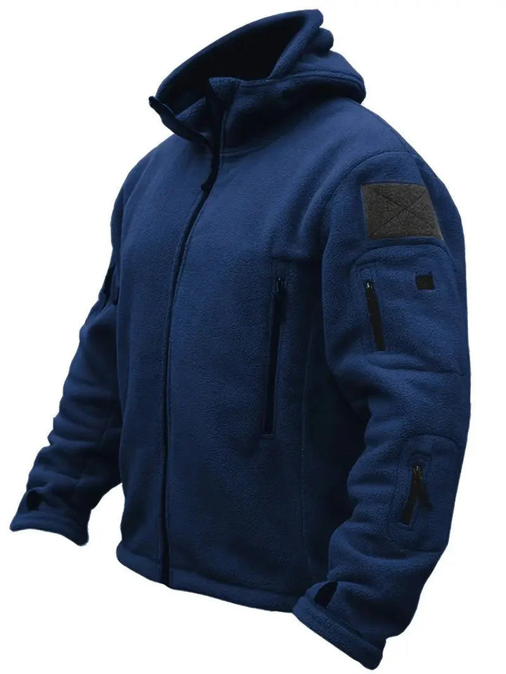 Drune | Tactical Hoodie Jacke - Mehrfach-Taschen-Design - Fleece-Futter - Outdoor-Leistung