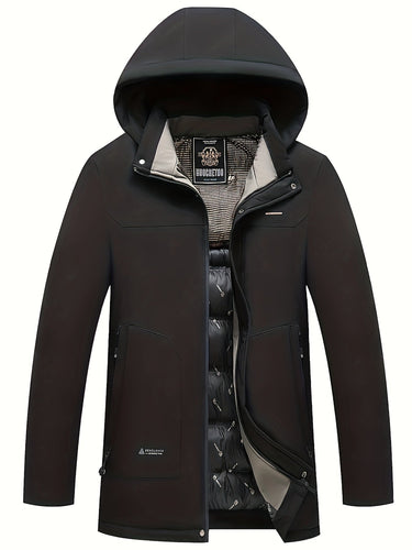 Drune | lässiger Winterpullover mit abnehmbarer Kapuze für Herren - Ideal für Herbst/Winter