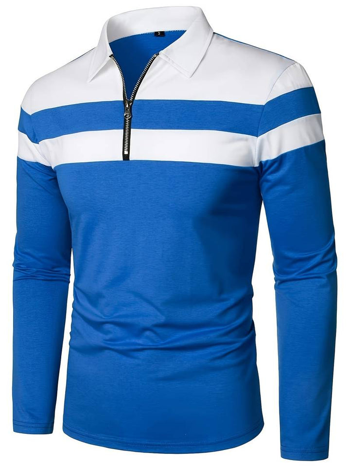 Drune – langärmliges poloshirt mit reißverschluss