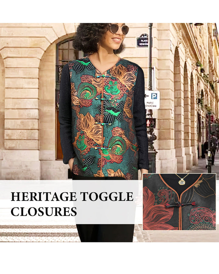 Drune | Retro Chic Oriental Blumenstickerei