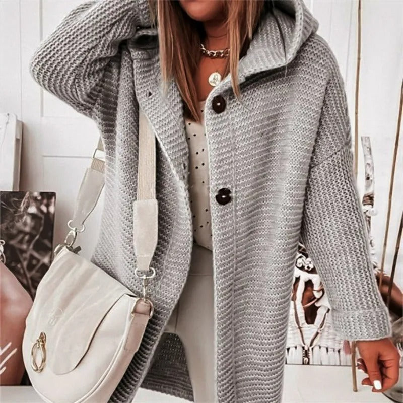 Drune | Damen Kapuzen-Cardigan aus Kaschmir