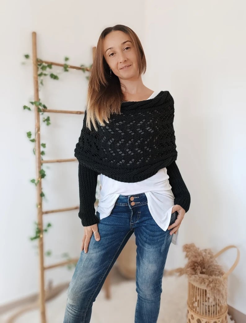 Drune | Schal - eleganter Damen gewebter Überwurf