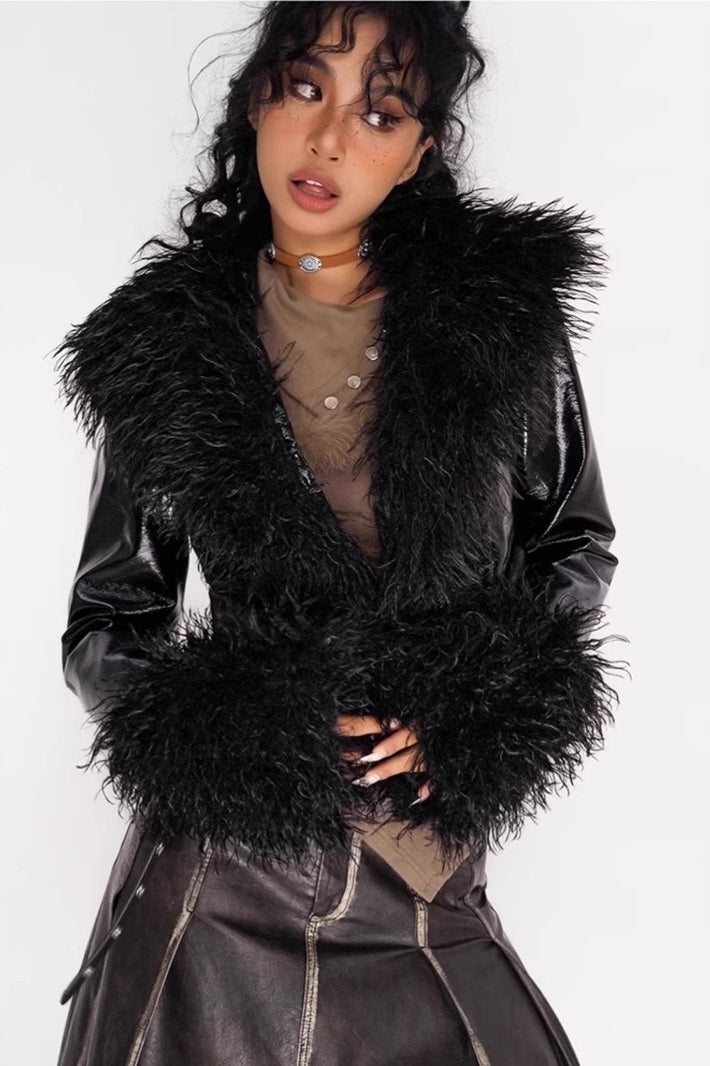 Drune | Stil Glänzende Jacke Mantel