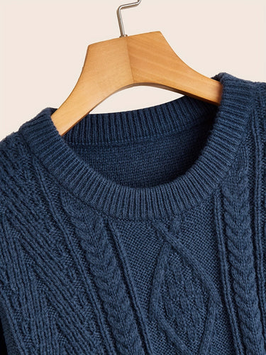 Drune | Lässiger Pullover mit Zopfmuster für Herren