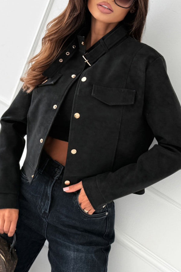 Drune | langärmelige Freizeitjacke mit Knöpfen