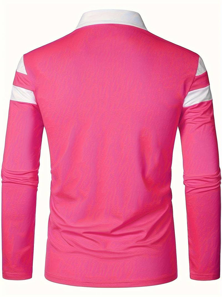 Drune – langärmliges poloshirt mit reißverschluss