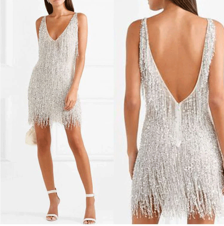 Drune | Slip Kleid mit V Ausschnitt
