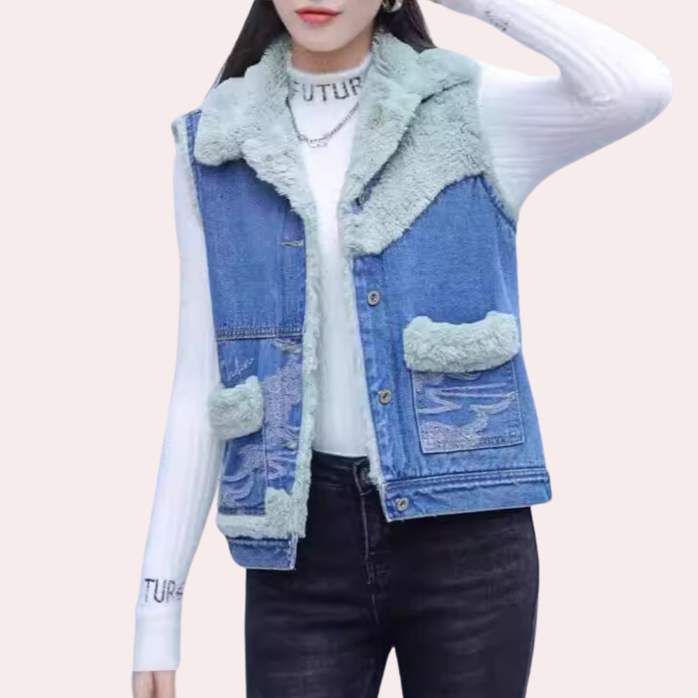 Drune | Warme, Bequeme Denim Winterjacke für Damen