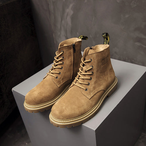 Herren-Stiefel im britischen Stil mit Keilabsatz