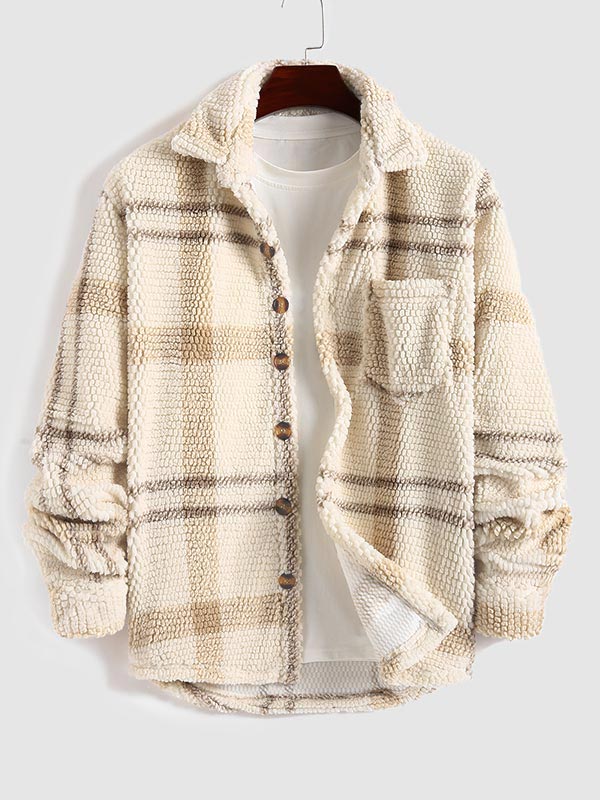 Drune | Lässige, Warme, Flauschige Fleecejacke für Herren