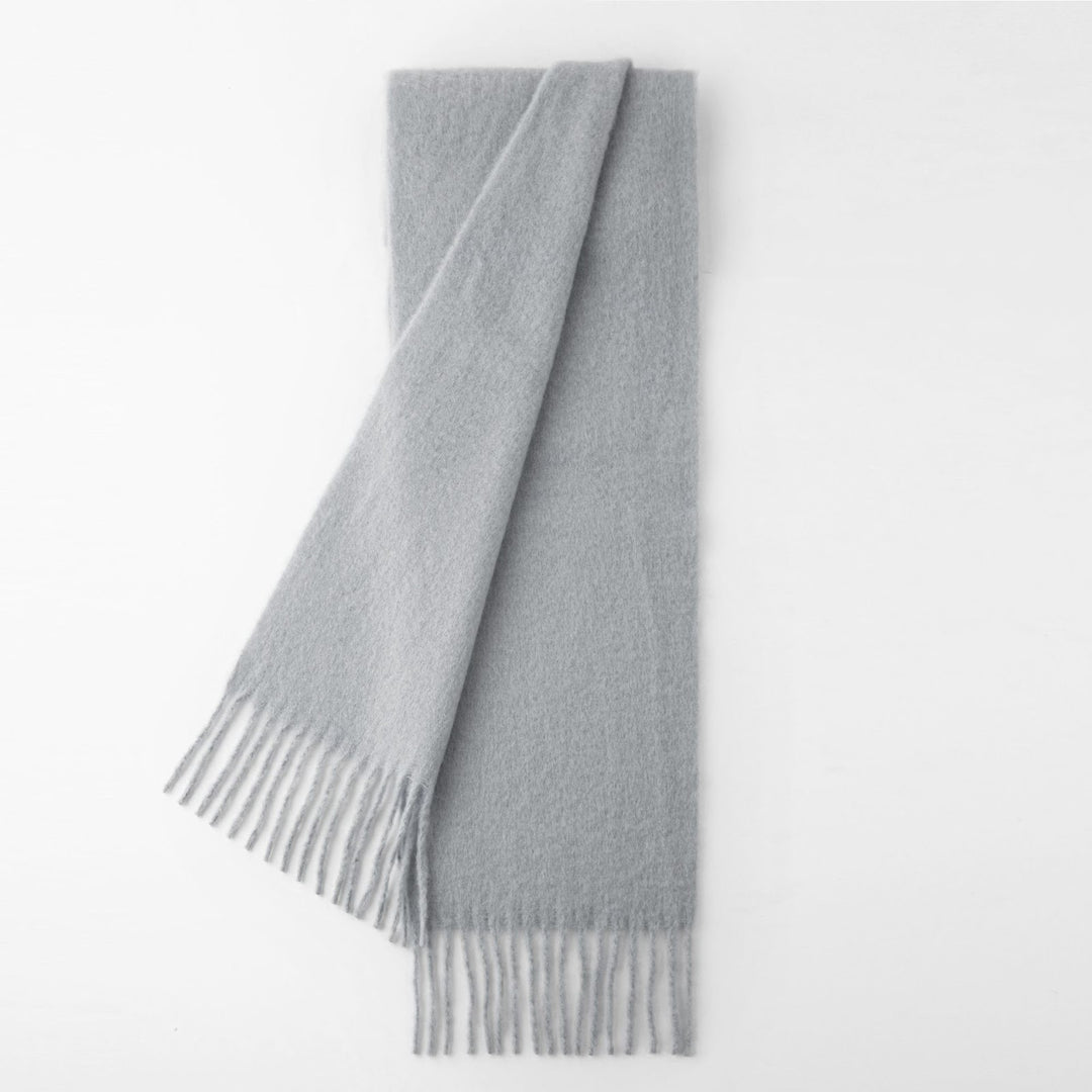 Flauschiger Woll-Alpakawoll-Mix Schal