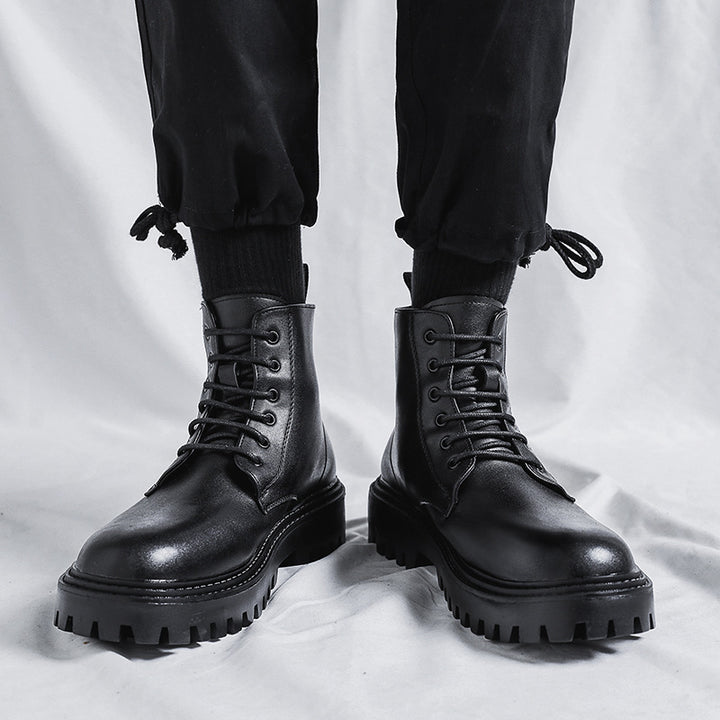 Klassische Herren-Stiefel, schwarz
