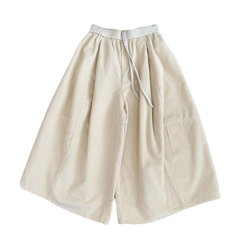 Gefütterte Damen Cordhose, verkürzt