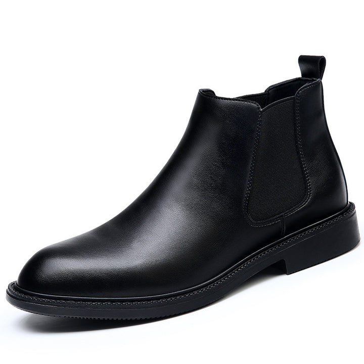 Herren-Chelsea-Stiefel aus Echtleder, gefüttert