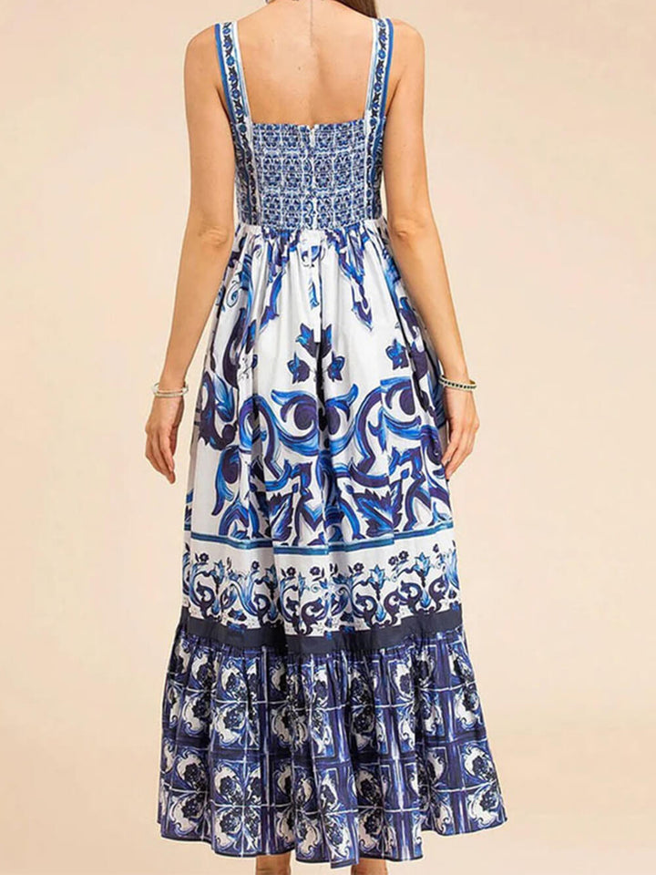 Drune | Elegantes Floral-Midi-Kleid