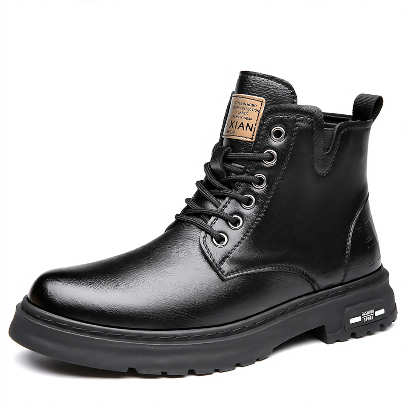 Herren-Arbeitsstiefel, gefüttert, rutschfest
