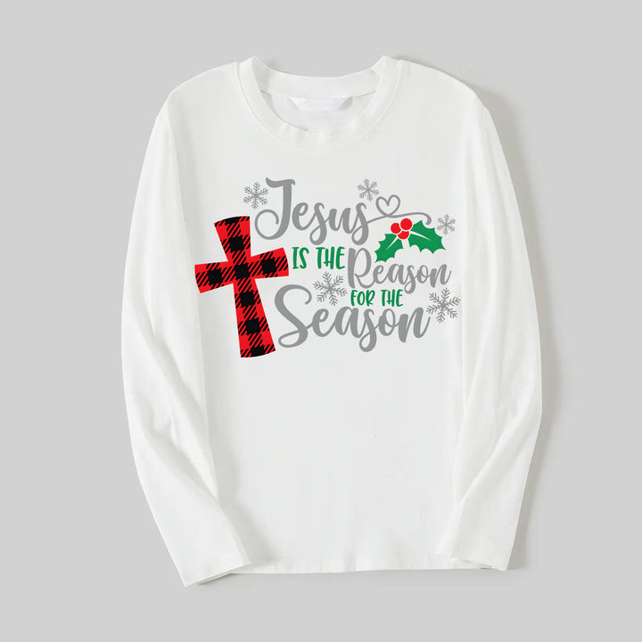 Drune | Weihnachtsweiße & Rote & Grüne Karo-Hosen Paar passende Pyjamas