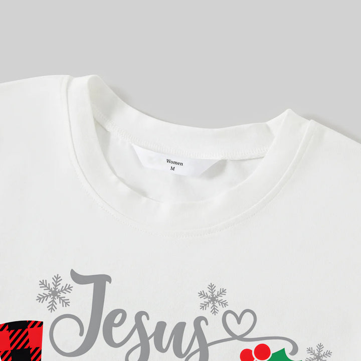 Drune | Weihnachtsweiße & Rote & Grüne Karo-Hosen Paar passende Pyjamas