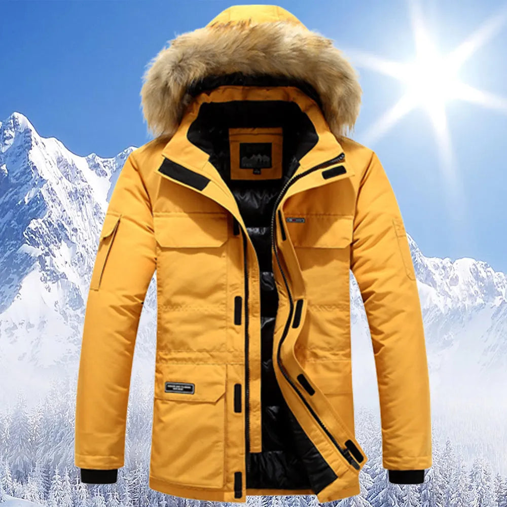Drune | Winterjacke mit fellkapuze