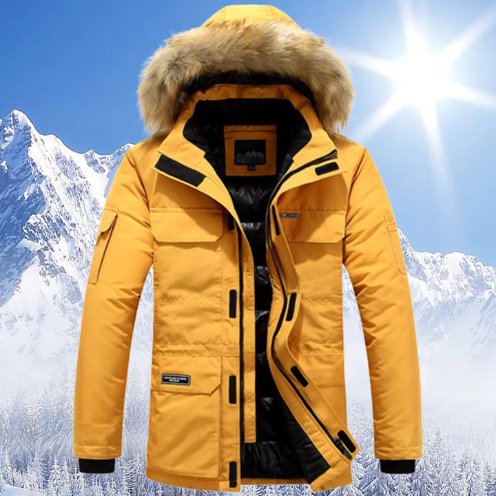 Drune | Winterjacke mit fellkapuze