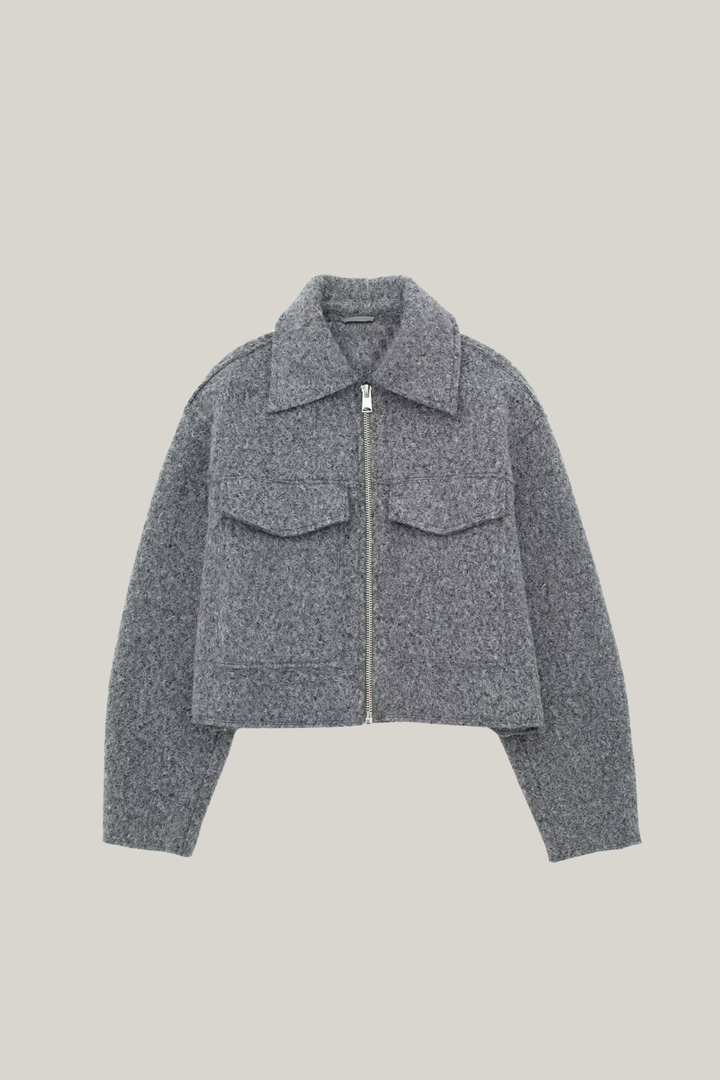 Drune | Kragen Kürzere Jacke