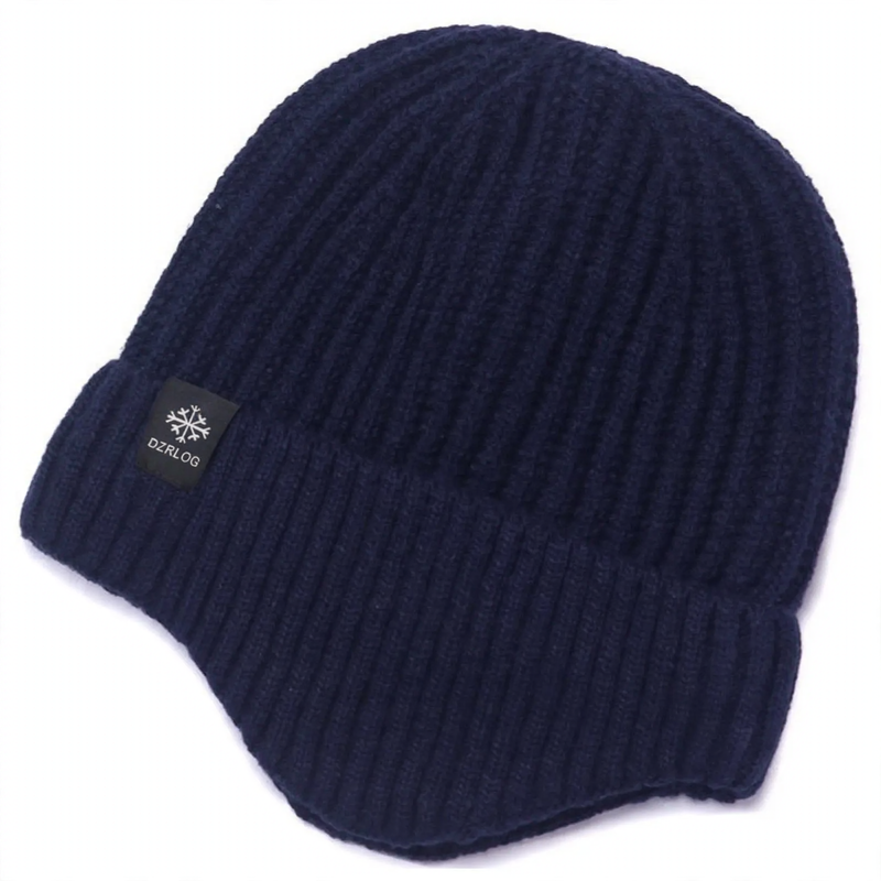 Winter-Strickmützen- und Schal-Set für Herren