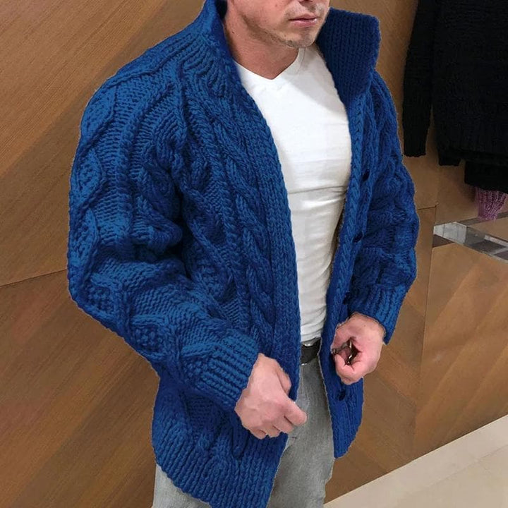 Drune | Modischer Strickjacke Mit Hohem Kragen