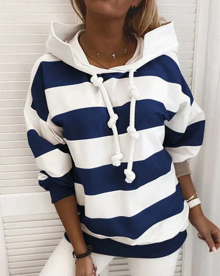 Drune | Hoodie Strickdetails Lockere Passform Weiche Materialien