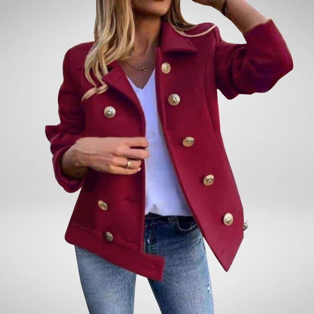 Drune | Designerjacke mit goldenen Knöpfen